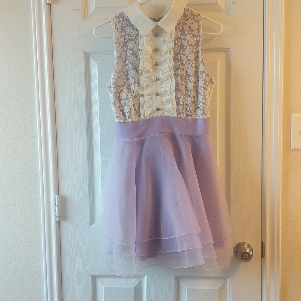 Collared Lavender Dress